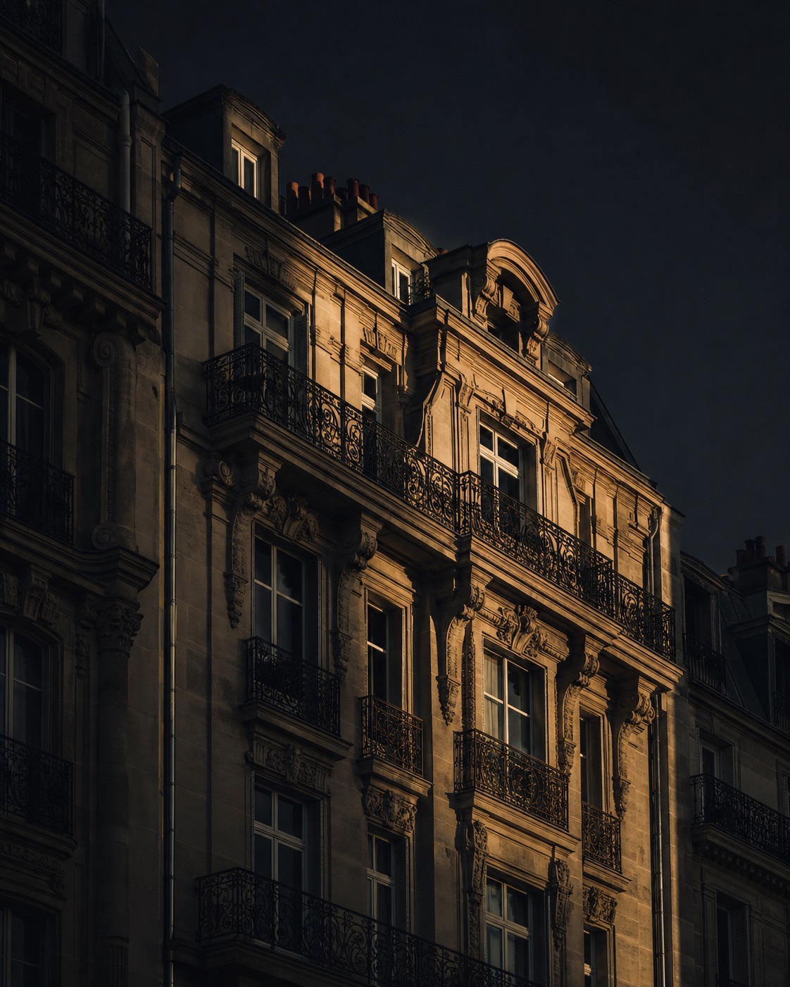 Façade d'immeuble en pierre de taille